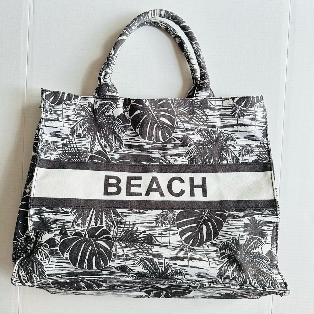 London Fog Beach Tote "Getaway" & “Beach” Summer Canvas Tote Bags - Picture 5 of 9